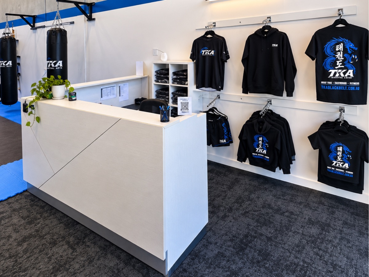 TKA Martial Arts front desk and reception