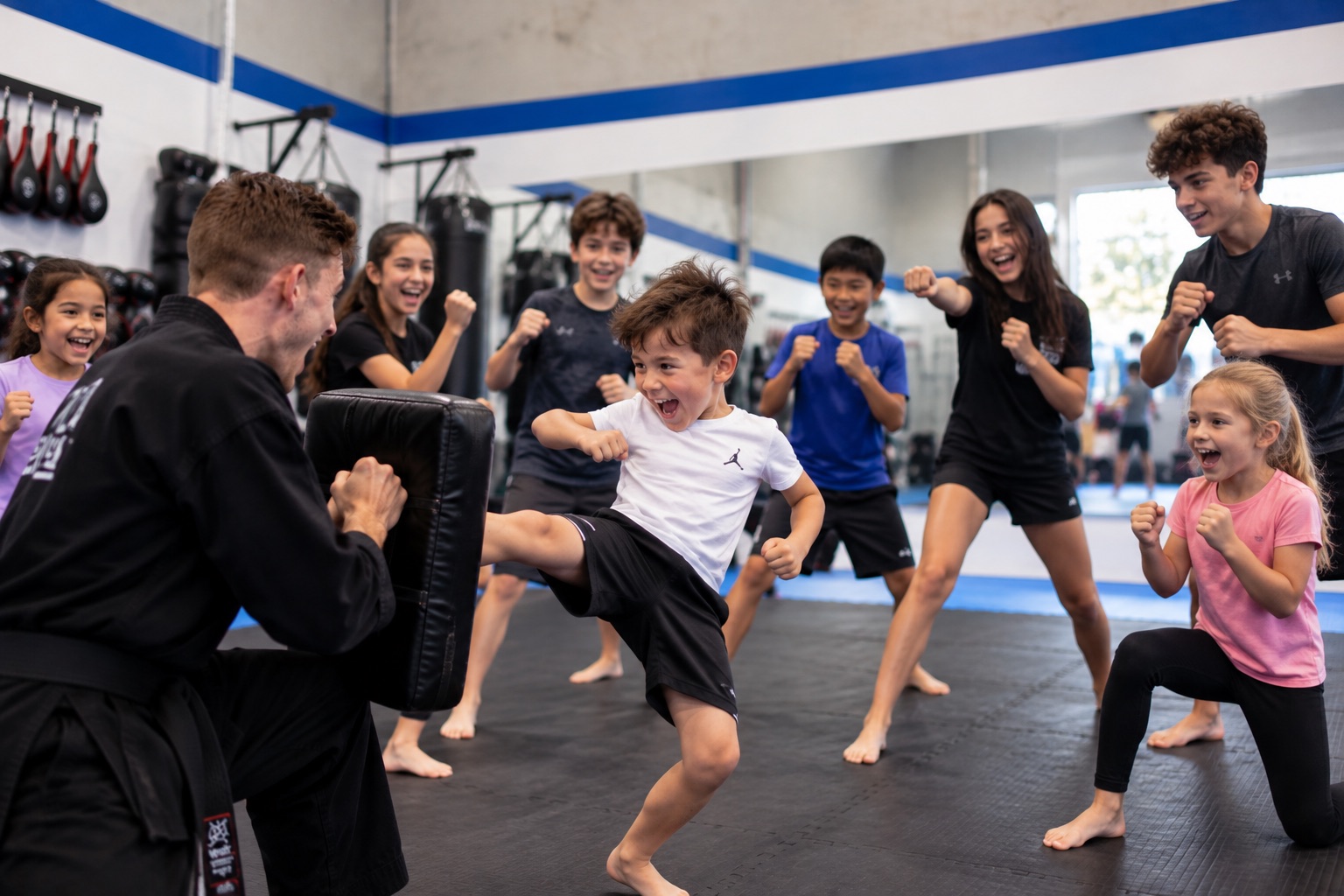 Kids at TKA school holiday program